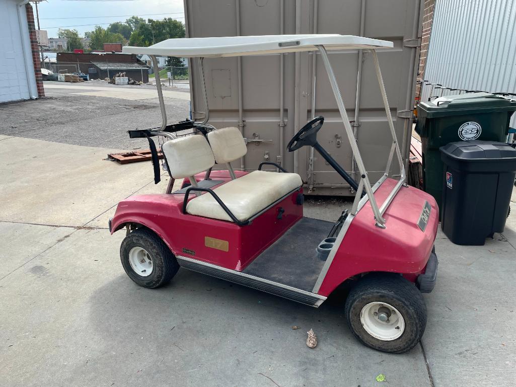 Club Car Gasoline Golf Cart, Clean, Engine Turns Overs/Runs, Get Tune Up, 2-Person w/ Canopy