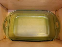 Bright Colored Plates, Bowls and Baking Dish