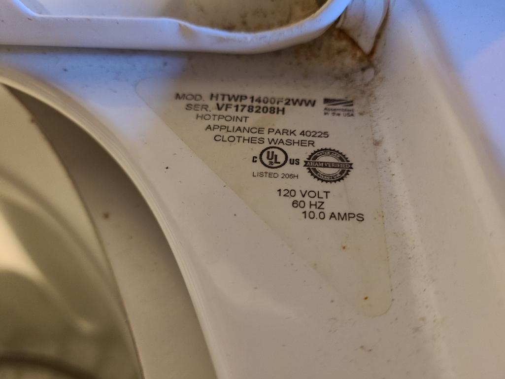 Hotpoint Washing Machine, White, Model: HTWP1400F2WW, SN: VF198208H