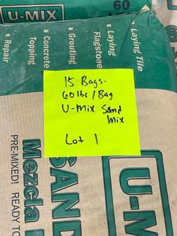 15 - 60lb Bags of U-Mix Sand Mix