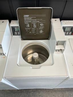 Three (3) Speed Queen 26in Top Load Commercial Washer w/ Coin-Op