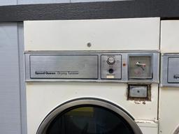 Two (2) Speed Queen Model: 30XG Coin-Op Tumble Stack Dryer - No Keys