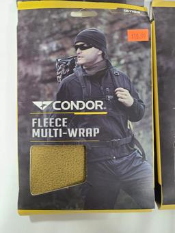 Lot of 4 Condor Multi-Wraps & Fleece Multi-Wraps