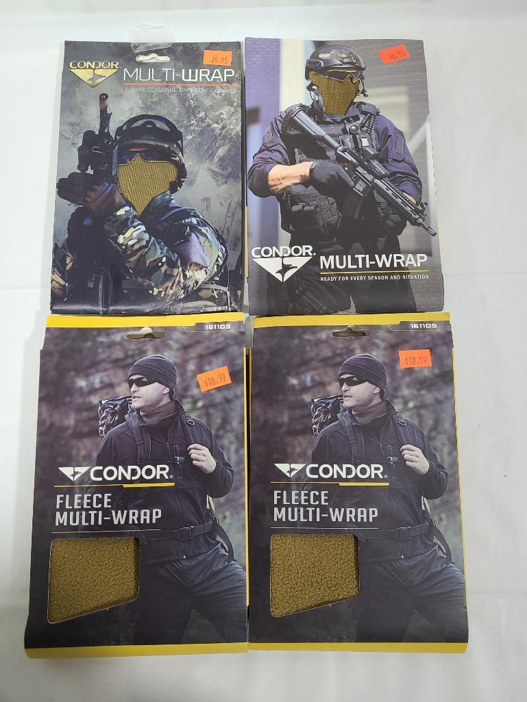 Lot of 4 Condor Multi-Wrap & (3) Fleece Multi-Wraps