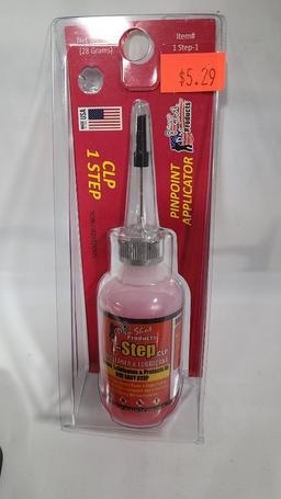 Lot of 3 Gun Cleaning Supplies - Otis Star Chamber Cleaning Tool, Lubricant & 10mm Pistol Cleaning