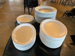 G.E.T. Melamine Dinnerware, 22 Pasta Bowls, 25 Oval Platters (2 Sizes), 4 Smaller Pasta Bowls