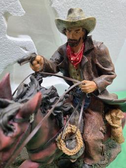 Ceramic Outlaw Cowboy Figurine