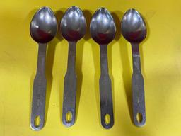 Lot of 4 Vollrath HD Stainless Steel 1/8 Cup Measuring Spoons No. 47055