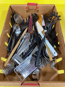 Box of Kitchen Utensils