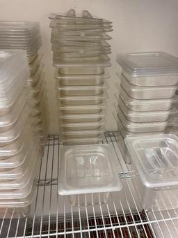 Lot of 10 - 1/6 Size Cambro Food Pans - 4in Deep w/ Lids, Sold 10x$