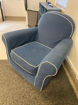 Blue Fabric Sofa Couch