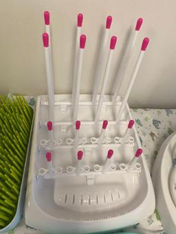 Group of Baby Bottle Drying Racks