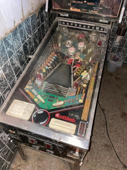 Vintage Gottlieb BAD GIRLS Pinball Game, Coin-Op, As-Is, Project Unit, Dirty