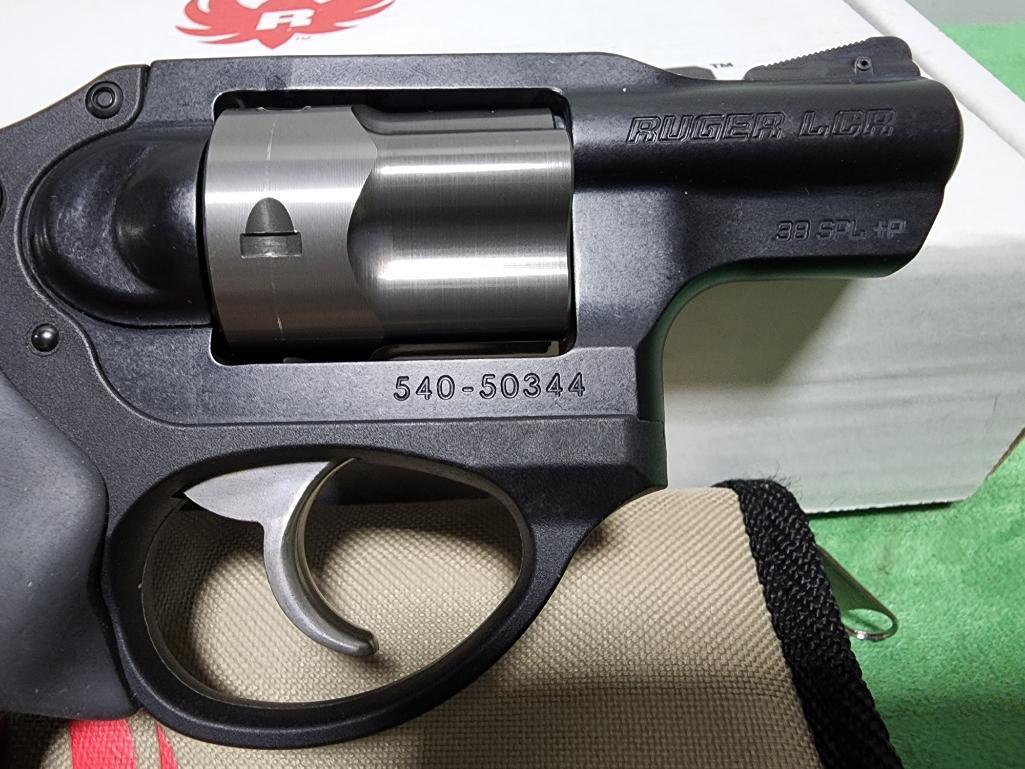 Ruger LCR 38 SPL +P Double Action Revolver, Hammerless SN: 540-50344