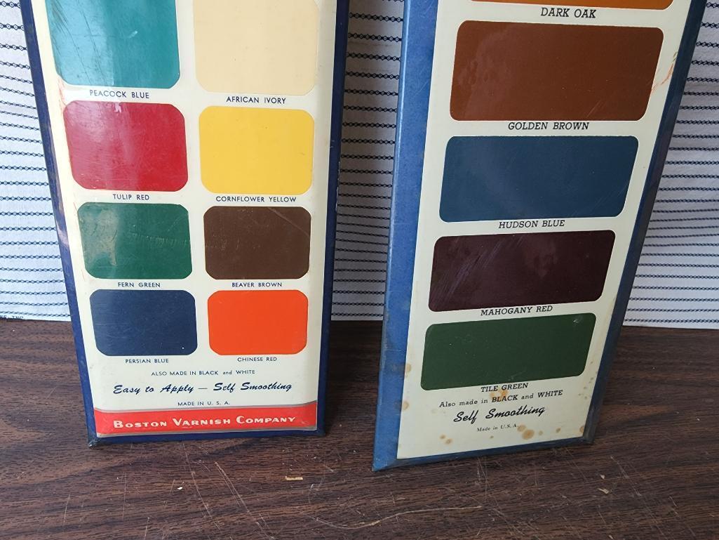 Lot of 2 Kyanize Paint Sample Boards