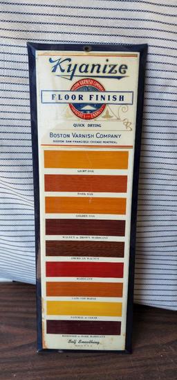 Boston Varnish Company Kyanize Flood Finish Sample Board