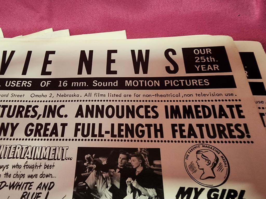 Stack of Vintage - Movie News - Promo from Modern Sound Pictures, Issue 1, Vol. 25 - Omaha, Nebr