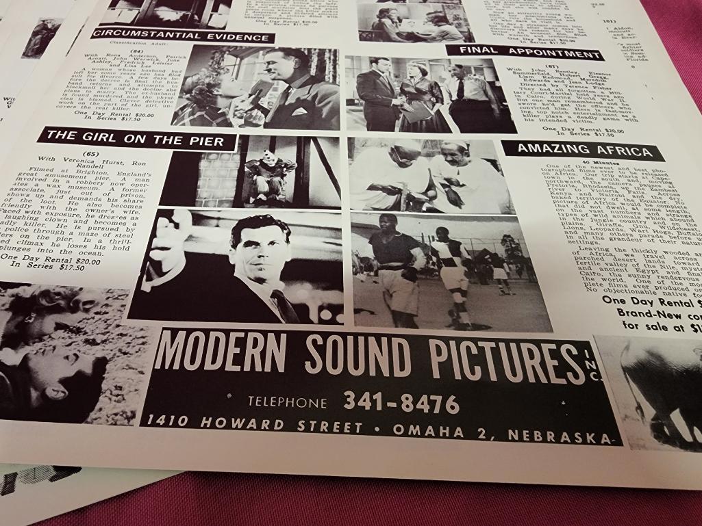 Stack of Vintage - Movie News - Promo from Modern Sound Pictures, Issue 1, Vol. 25 - Omaha, Nebr