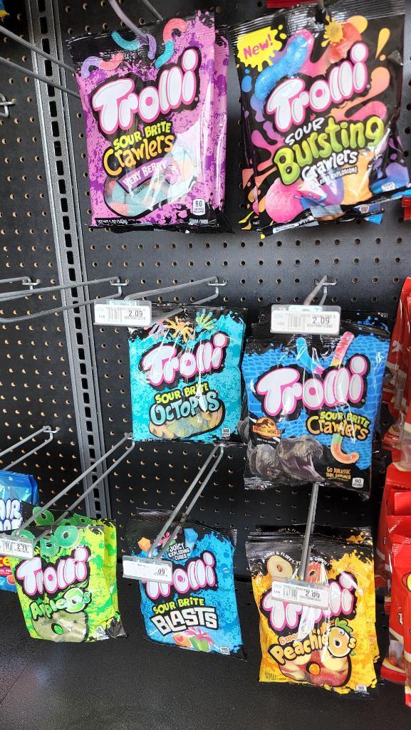 17 Bags of Trolli Sour Gummies, Various Flavors, 5oz Bags