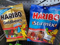 17 Bags of Haribo, Gummies, Various Flavors, 4.5 & 5oz Bags