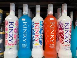 20 Bottles 750ml Kinky Vodka & Liqueur - Ruby, Blue, Aloha, Pink & Fruit Punch
