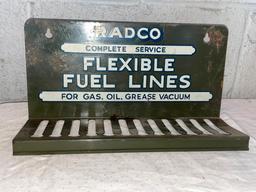 RADCO Flexible Fuel Lines Rack, Metal, Vintage, VG Cond.