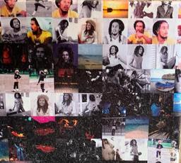 Bob Marley Picture Made from Small Bob Marley Pictures