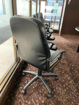 Lot of 6 Tash Chair / Office Chair / Conference Chairs, Adjustable, Clean