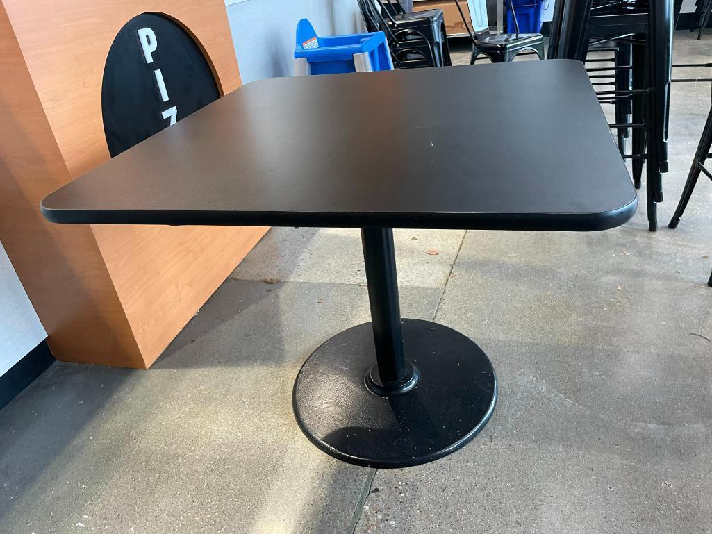Restaurant Table, Single Pedestal Base, Laminate Top, 36in x 36in x 29-1/2in H