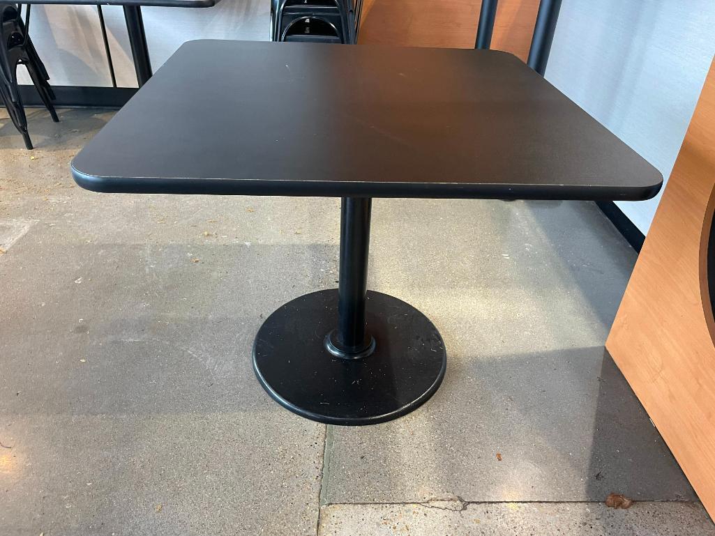 Restaurant Table, Single Pedestal Base, Laminate Top, 36in x 36in x 29-1/2in H