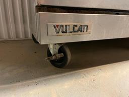 Vulcan 6-Burner Gas Range, Double Oven, Flat-Top Griddle on Mobile Base, Very Clean, Exc. Cond.