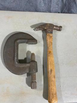 C-Clamp and Hammer