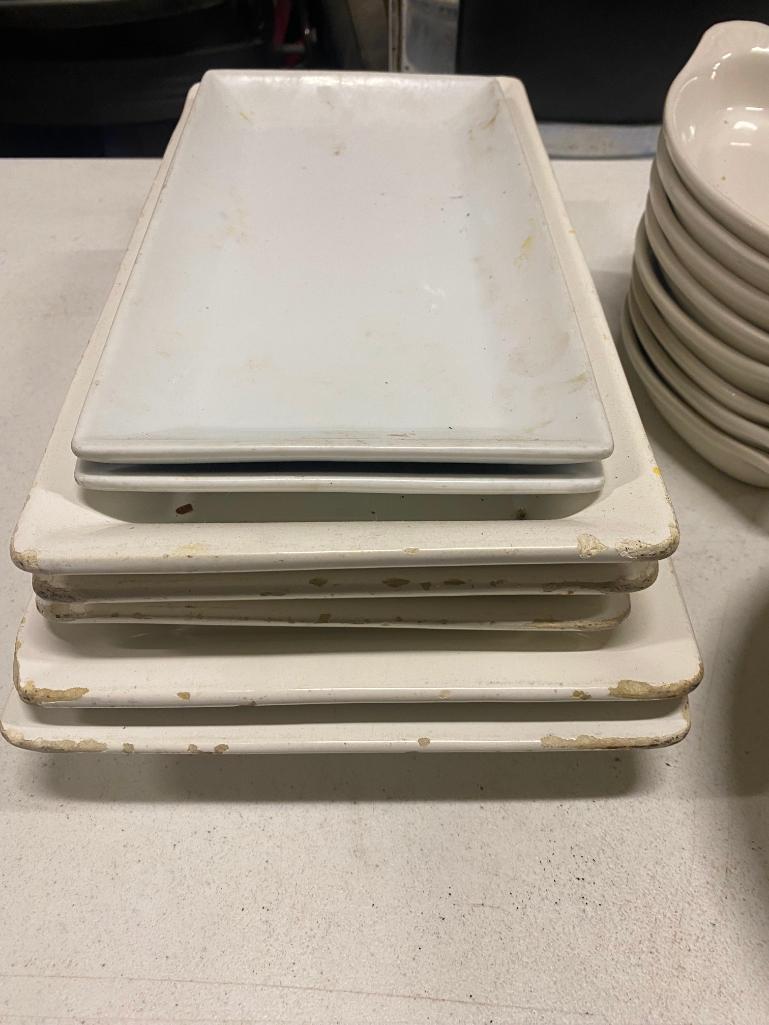 Restaurant China, Rarebits, Plates, Saucers, Rectangular Plates