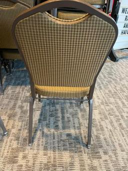 Lot of 25 Stacking Banquet Chairs - Mity-Lite, Fabric Design, Padded