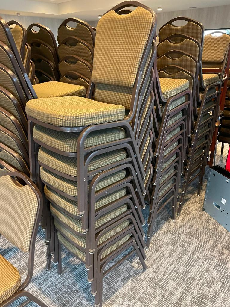 Lot of 25 Stacking Banquet Chairs - Mity-Lite, Fabric Design, Padded