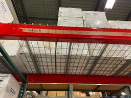 Pallet Racking: 2 Sections w/ Wire Mesh Shelves, 10ft Beams, 8ft Uprights, 42in D x 58in W Decks