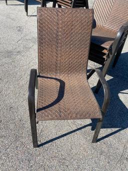 Lot of 6 Patio Chairs, Stackable, Sold 6 Times the High Bid, 6x$