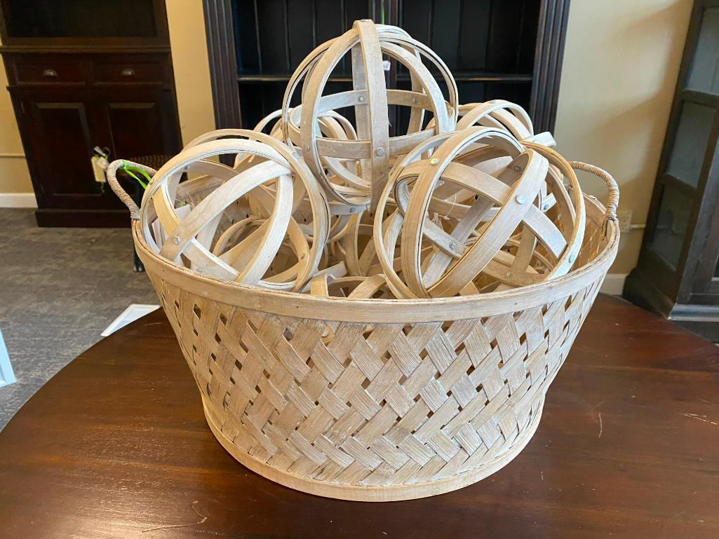 Decorative Basket w/ Spheres