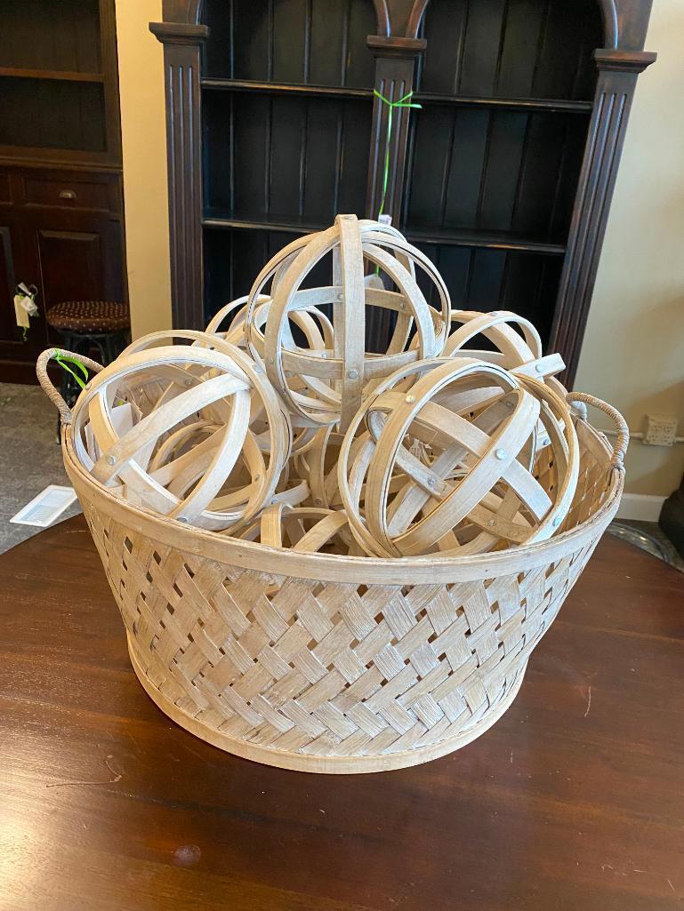 Decorative Basket w/ Spheres