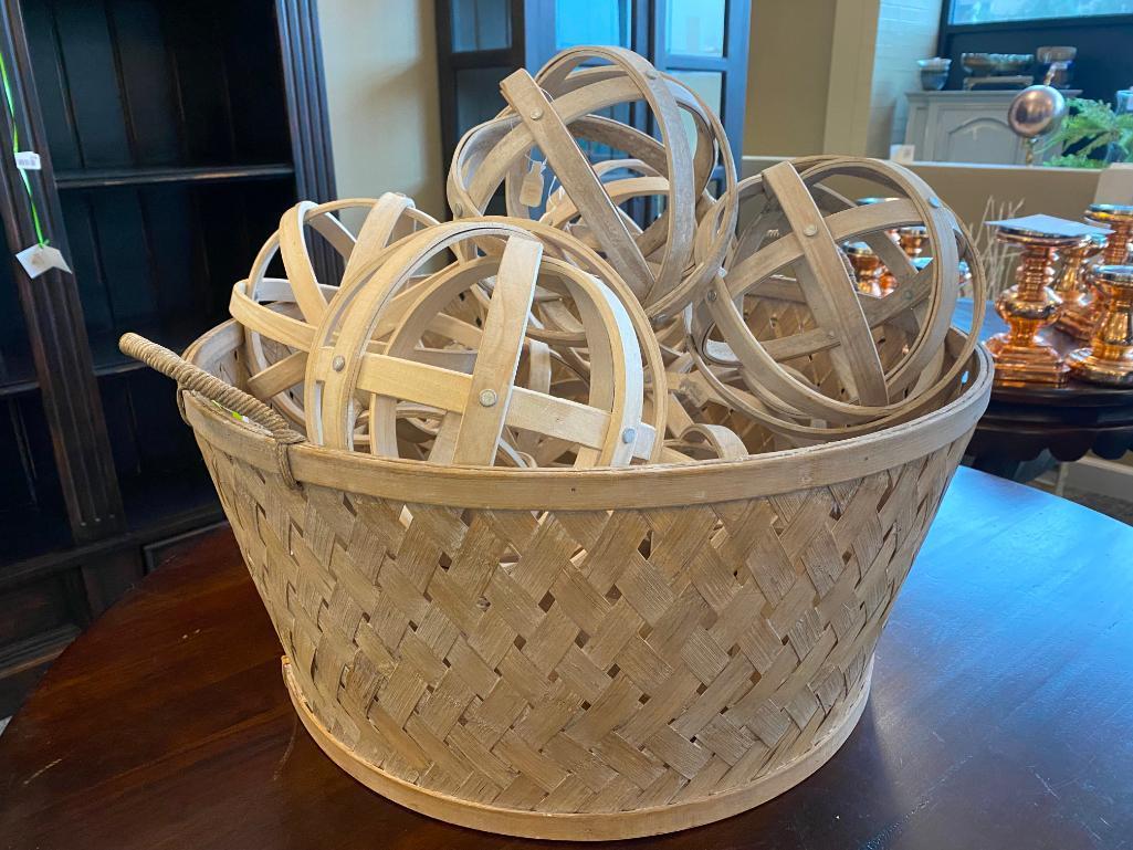 Decorative Basket w/ Spheres