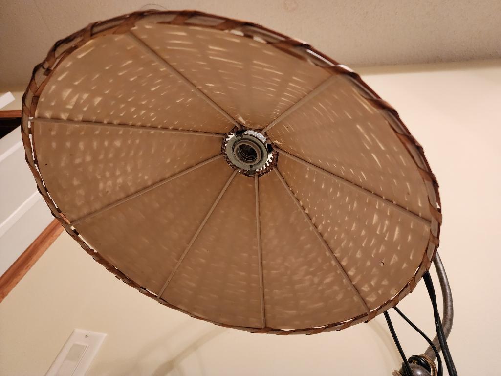 Wicker, Adjustable Lamp & Dimmer