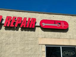 Reliable Auto Repair Exterior Building Sign, Buyer to Remove