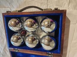 Set of Six Chinese Relaxation Balls w/ Case