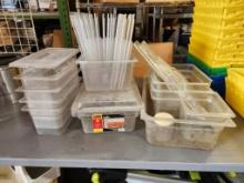 Large Group of Cambro Cold Food Pans, See Images for Details