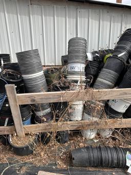 Large Group of Plastic Planter Buckets