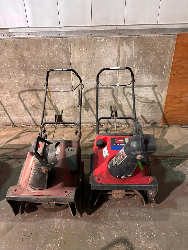 Pair of Large Snowblowers, Needs Repairs