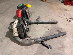 Pair of Gas Backpack Blowers, Unknown Condition