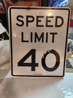 Speed Limit 40 Sign