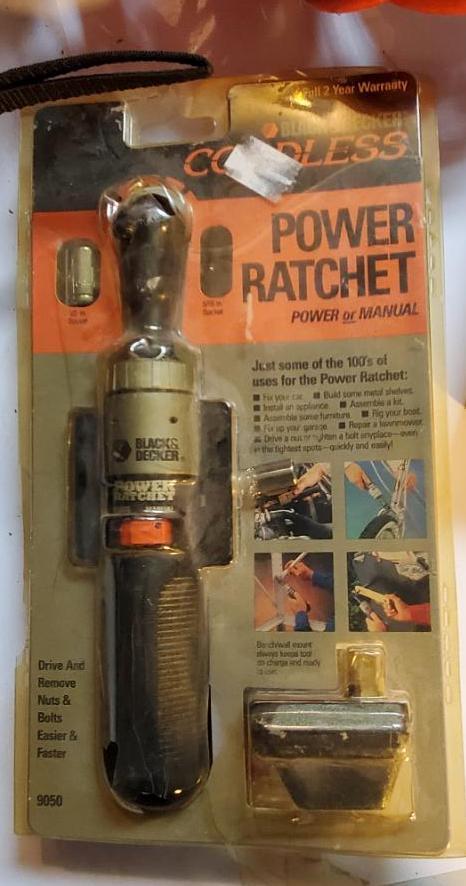 Cordless Power Ratchet, Electric Drills, Extension Cords, Belt, etc