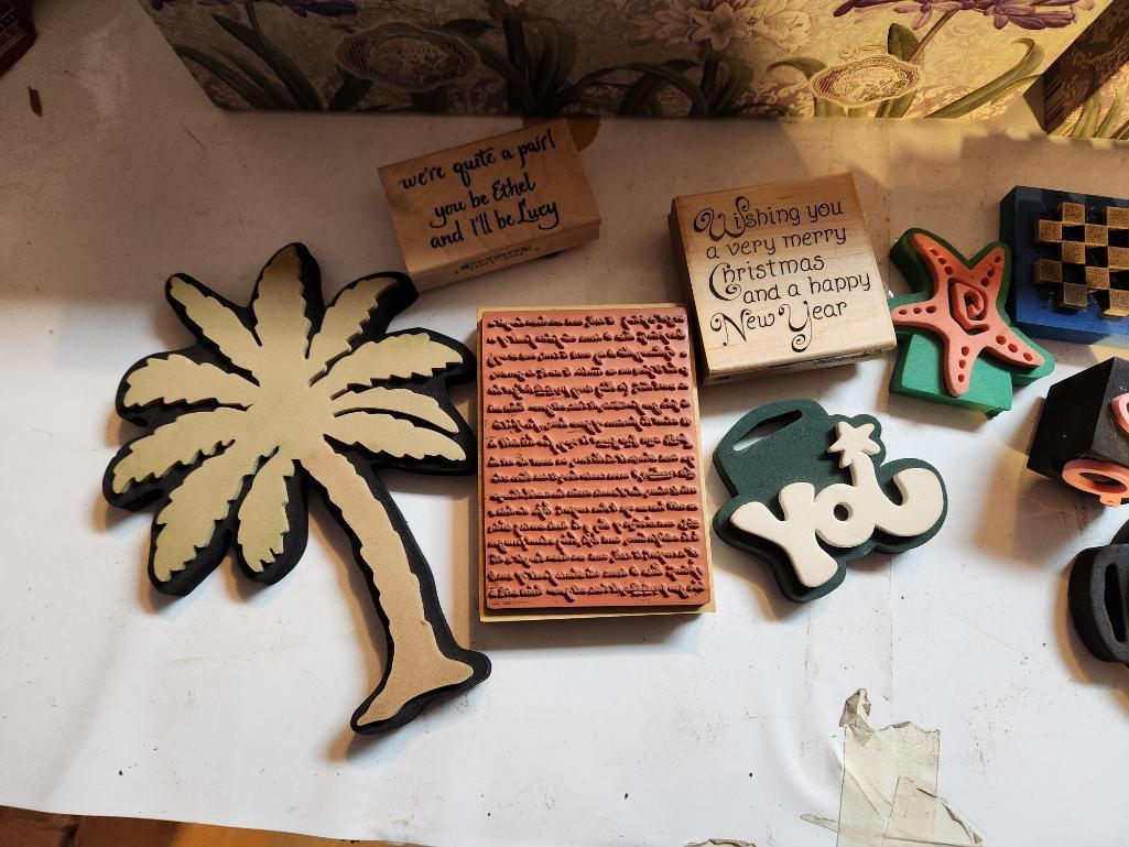 Group of Rubber Stamps